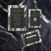 Luxury Black and Gold Marble Business Coach Card Visitenkarte (Personalisiere diese Kollektion eines unabhängigen Creators.)