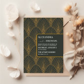 Elegante Art Deco Menükarte