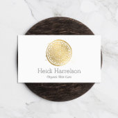Elegante Beauty Mandala Logo Imitate Gold Flat Not Mitteilungskarte