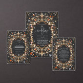 Elegante Schwarze Juwelen Save the Date dekoriert Einladung (Personalisiere diese Kollektion eines unabhängigen Creators.)