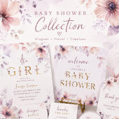 Whimsical Dusty Rose Favors Bitte nehmen Sie eins Poster