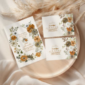 Elegant Boho Floral Brautparty Pappteller