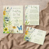 Garden Meadow Boho Wildblume Wedding Einladung (Personalisiere diese Kollektion eines unabhängigen Creators.)