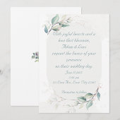 Elegant Botanical Love Wedding Einladung