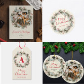 Holiday Wreath Custom Pet Foto Keramik Ornament