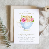 Aquarell-Blumentee-Service Brautparty Banner