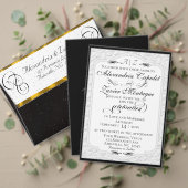 Kalligrafie & Faux-Prägung - Hochzeit Programm (Personalisieren Sie die Kollektion dieses unabhängigen Creators. Test)