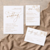 Einfache Rustikale Vintage Moderne Hochzeitsmenüs (Personalisiere diese Kollektion eines unabhängigen Creators.)