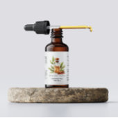 Grüne Cinnamon Essential Oils Aquarell Adressaufkleber