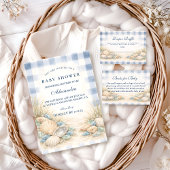 Elegant Coastal Seashell Diapper Raffle Begleitkarte