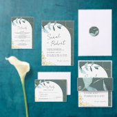 Elegante Eukalyptus- und Goldakzente | Arch Theme Einladung (Personalisiere diese Kollektion eines unabhängigen Creators.)