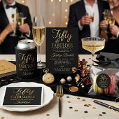 Elegant Fifty and Fabulous! 50th Birthday Party Pappbecher