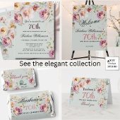 *Elegantes Florales 70. Geburtstag* Geschenktütchen
