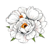 Elegant Black Floral Wedding Invitation Einladung