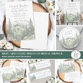 Forest Mountain Adventure Bridal Shower Serviette