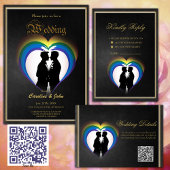 Elegante homosexuelle Silhouetten Poster