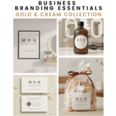 Benutzerdefiniertes Logo Monogramm Schriftname Notizblock