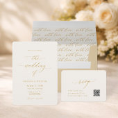 Elegant Wedding Attire Color Palette Card Einladung