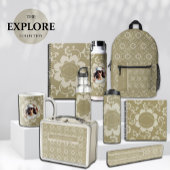 Elegant Golden Floral Ornamental Vintage Planer