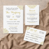 Elegant Golden Mandala Wedding Save the Date Card (Personalisiere diese Kollektion eines unabhängigen Creators.)