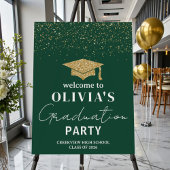 Modern Green & Gold Class Of 2026 Graduate Banner