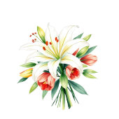 Elegant Black Floral Beverage Menu Acrylschild