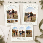 Weihnachten Eleganter grüner Bogen Fotocollage