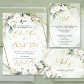 Boho Greenery eucalyptus Blume Save The Date
