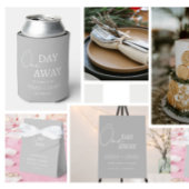 Minimalistisch Grau und Weiß am Abend vor der Hoch Pappteller