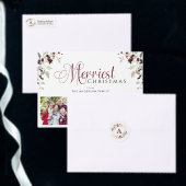 Monogramm-Kranz-Stechpalme-Weihnachts-Rücksendeadr