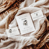 Elegant Kintsugi Floral Dental Graduation Einladung