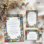 Elegante Hochzeit von Lemon Begleitkarte