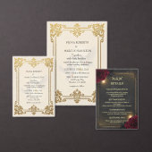 Elegante Gold Luxury feierliche Hochzeit Save The Date (Personalisiere diese Kollektion eines unabhängigen Creators.)