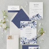 Elegante Melange Floral Wedding Einladung