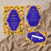 mexikanische gelbe Hochzeitssitze Tischnummer (Personalisiere diese Kollektion eines unabhängigen Creators.)