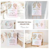 Teddy Bear Niedlich Pink und Blue Baby Reveal Pappteller