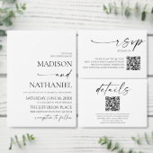 Moderne Minimalistische, elegante Schwarze Hochzei Tischnummer (Personalisiere diese Kollektion eines unabhängigen Creators.)