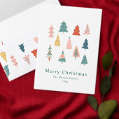 Eleganter grüner Weihnachtsbaum Urlaub Adressaufkleber (Personalisiere diese Kollektion eines unabhängigen Creators.)