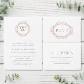 Elegante Monogram Moderne klassische Hochzeit Programm (Personalisiere diese Kollektion eines unabhängigen Creators.)
