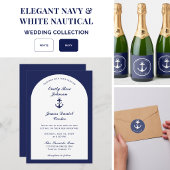 Elegante Anchor Nautical Wedding Initials Programm