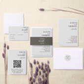 Elegante, neutrale Linie Blume Hochzeit Gästebuch (Personalisiere diese Kollektion eines unabhängigen Creators.)