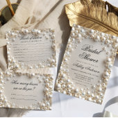 Weiße Perlen Elegantes Brautparty Serviette