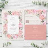 Elegant Peony Wedding Serviette (Personalisiere diese Kollektion eines unabhängigen Creators.)