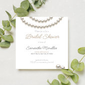 Elegant Pearl Necklace Brautparty Serviette