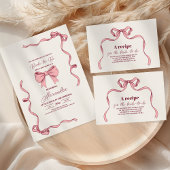 Elegantes rosa Bow-Brautparty Pappteller