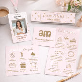 Feminine Gold Crown Chic Visitenkarte