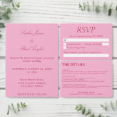 Elegant Pink Magenta Wedding Paper Cups Pappbecher (Personalisiere diese Kollektion eines unabhängigen Creators.)