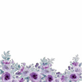 Elegant purple flower  einladungsbanderole