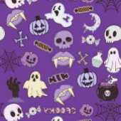 Lila Halloween Einladung