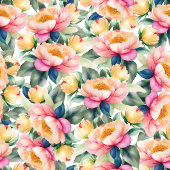 Elegante Peony Watercolor auf Schwarz | Hochzeit Runder Aufkleber